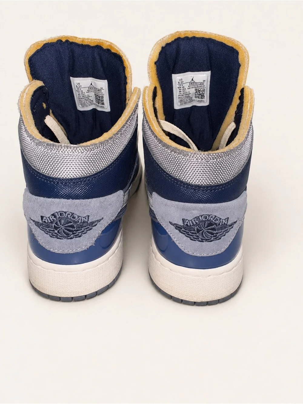 Nike Air Jordan Style High-Top Sneakers - Navy / Blue